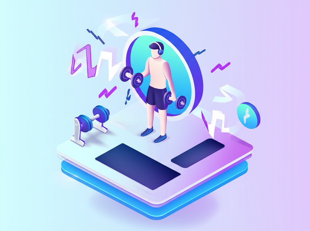 Unseen edge: music transforming gym sessions, boosting energy and focus.