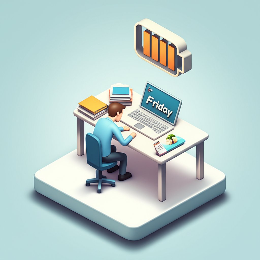 Friday Friction: Motivation dips explained as weekend approaches.