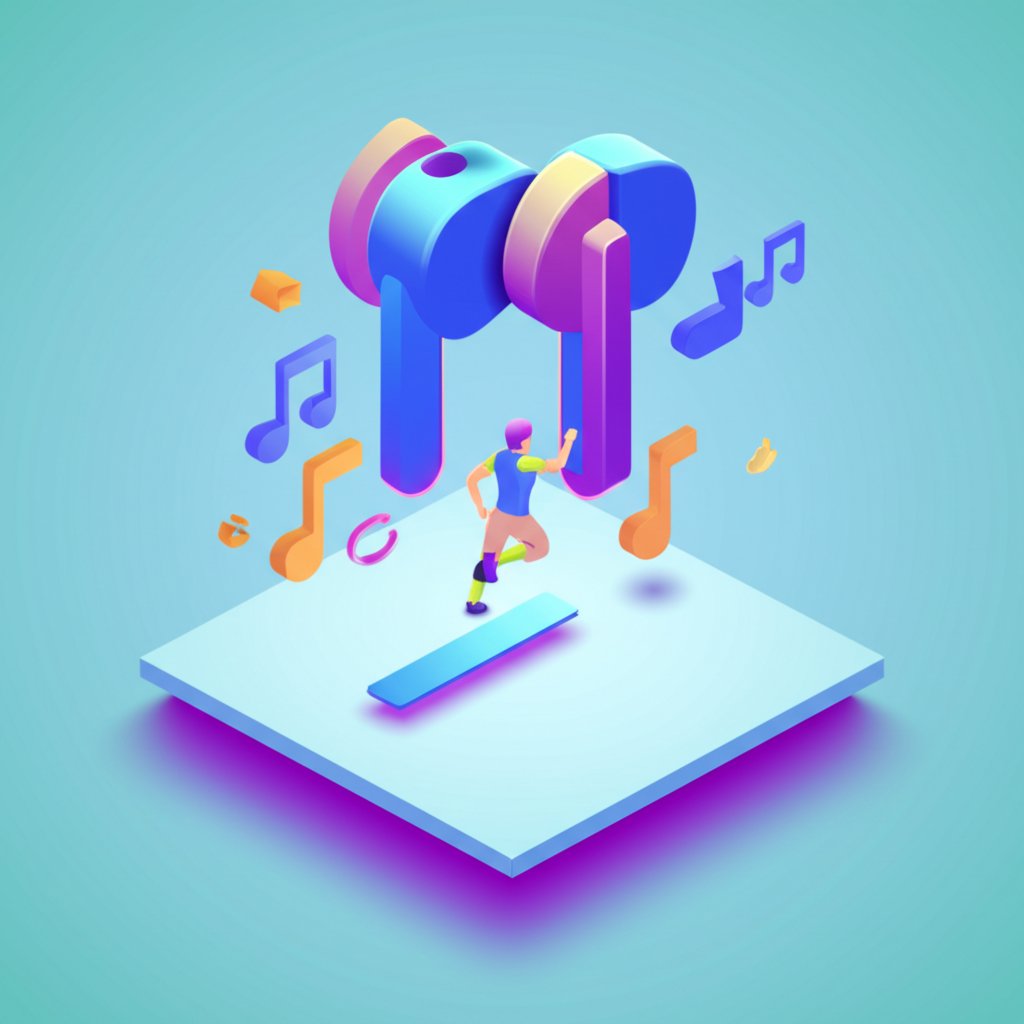 Music powering a workout, showing how it fuels fitness and motivation.