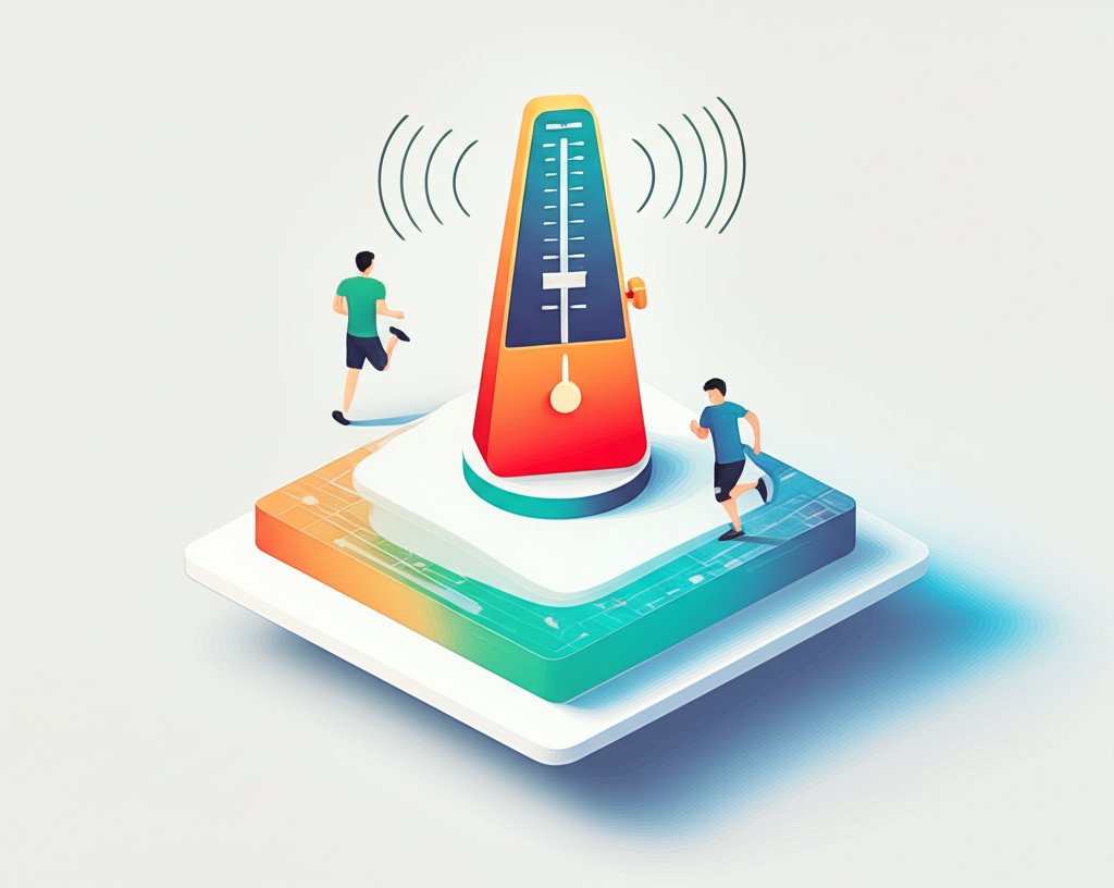Finding your rhythm: chart matching BPM to workout intensity levels.
