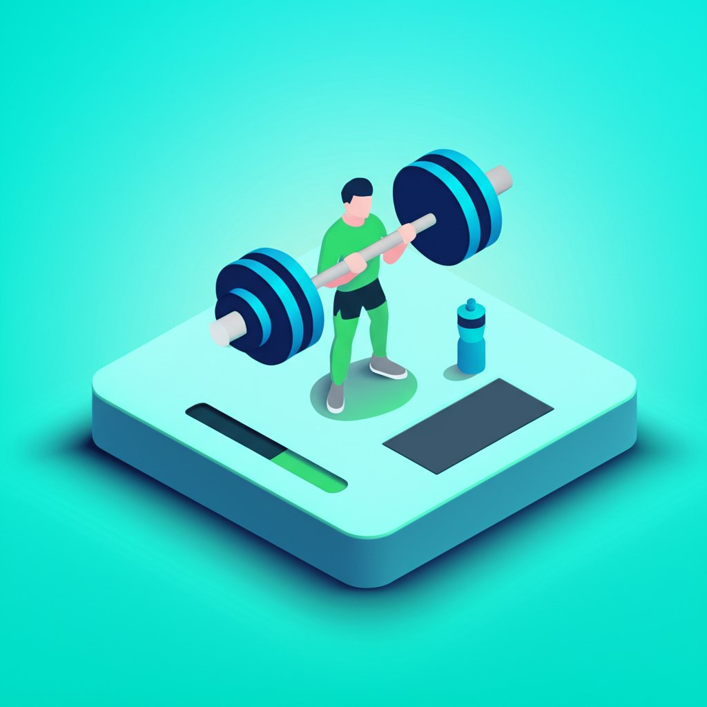 Muscular man lifting heavy weights, focused male workout motivation.