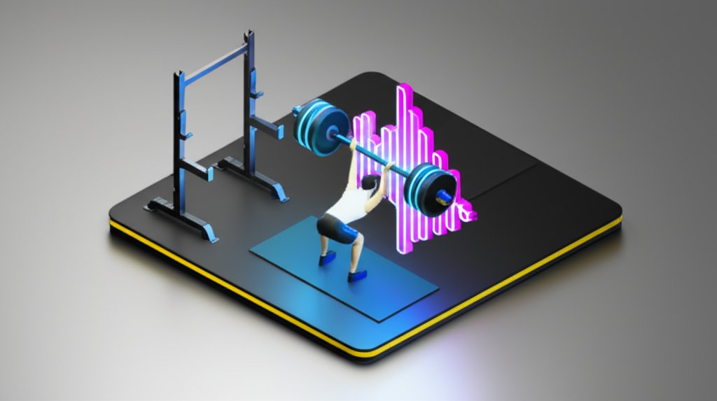 Sound powers your lifts, an unseen spotter for enhanced workout performance.