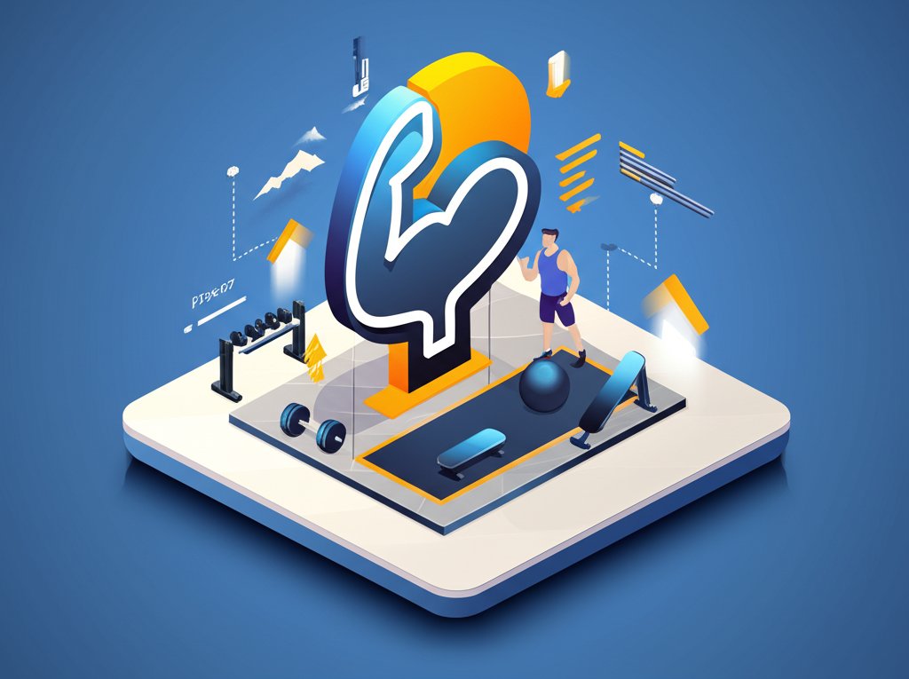 Motivational bodybuilder flexing impressive muscles, inspiring fitness and strength.