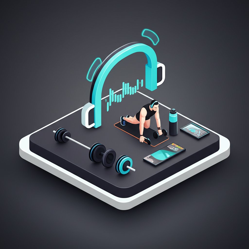 Empowering music drives men's workout motivation for optimal fitness.