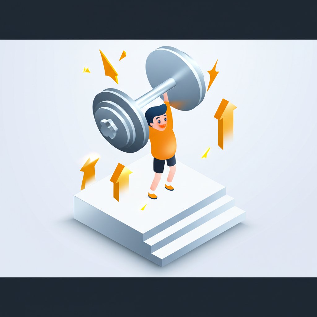 Focused person lifting heavy weights in gym, inspiring fitness and workout motivation.