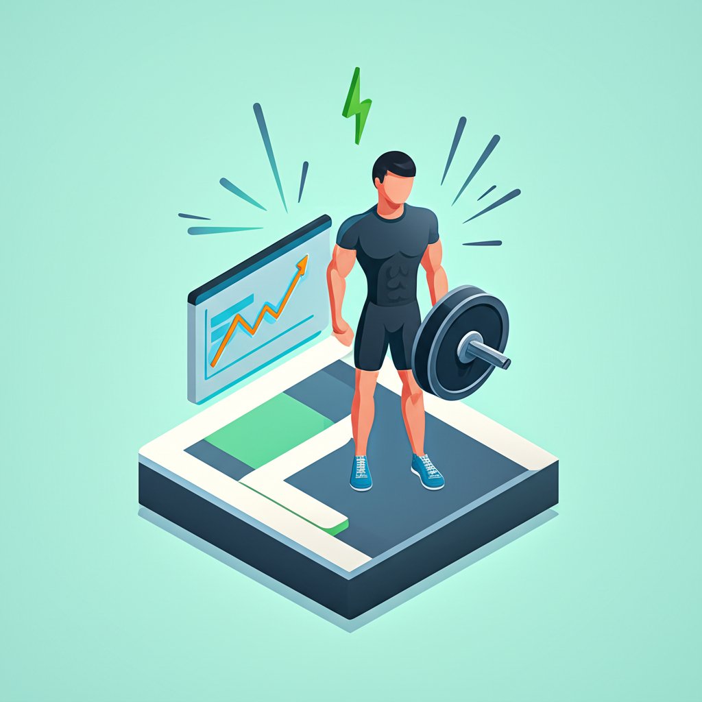 Strong individual lifting weights, demonstrating powerful workout motivation.