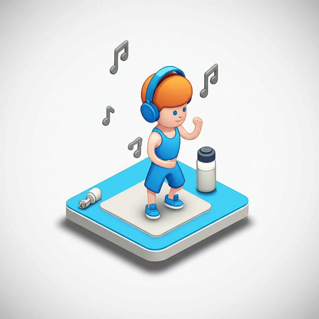 Music for exercise boosts performance and helps achieve fitness goals.