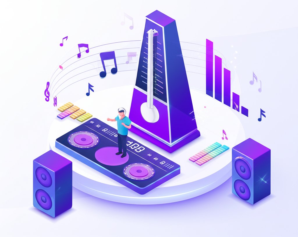Graphic demonstrating tempo's power, showing why BPM matters most for music.
