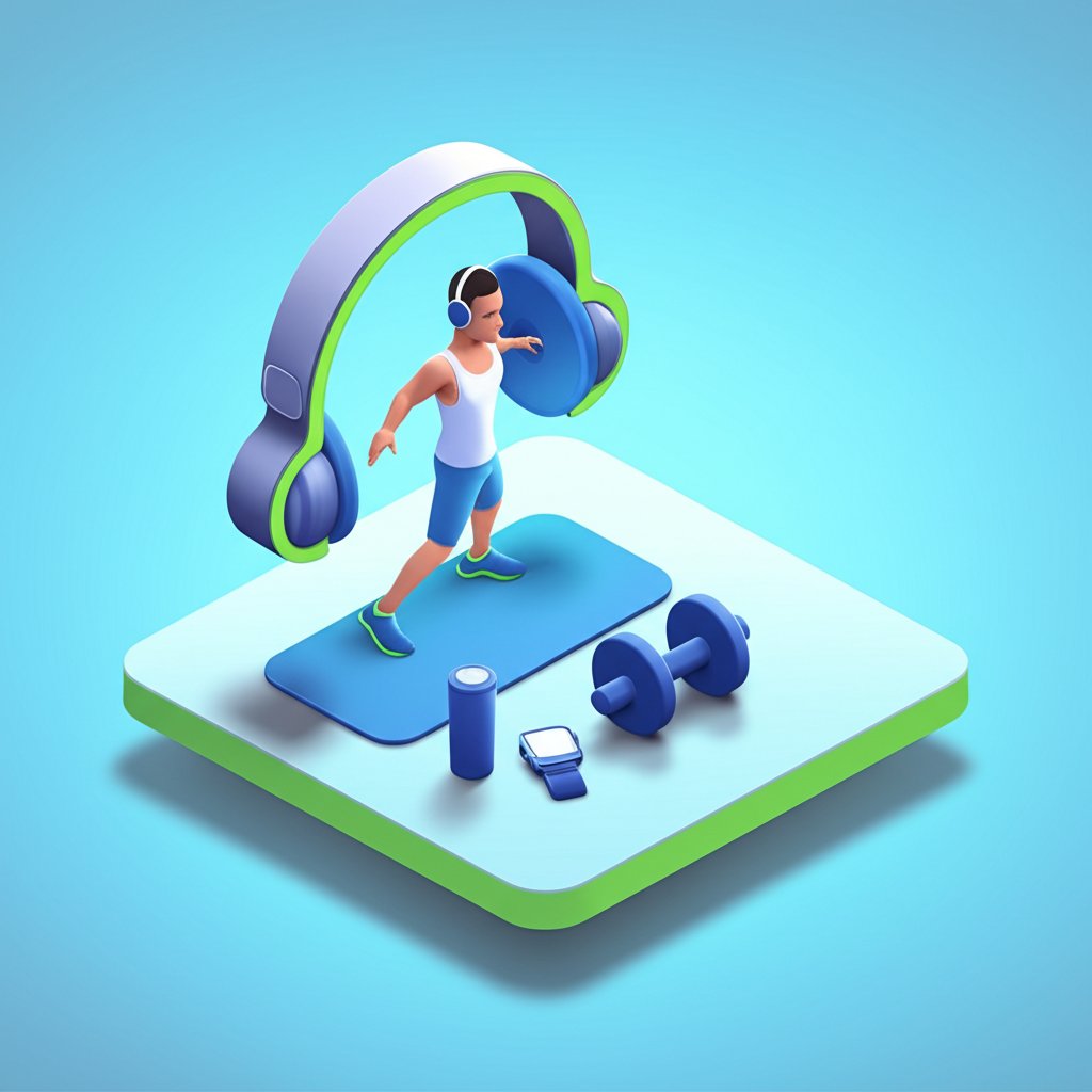 Training music elevates motivation and workout performance.