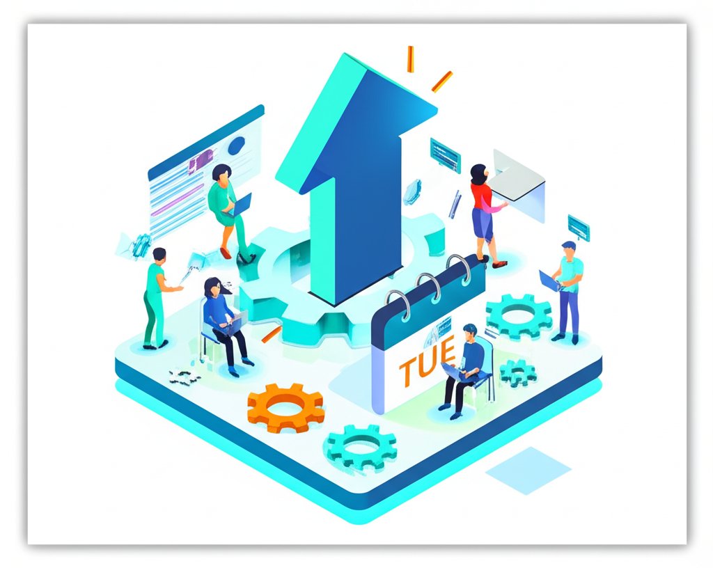 Business strategy: multiply momentum, turning Tuesday into your advantage.