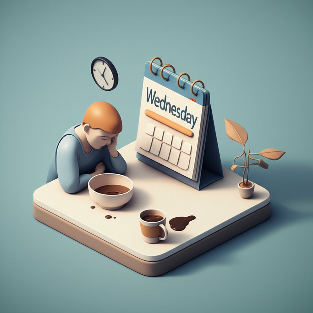 Midweek malaise: Understanding why Wednesday work fatigue hits differently.