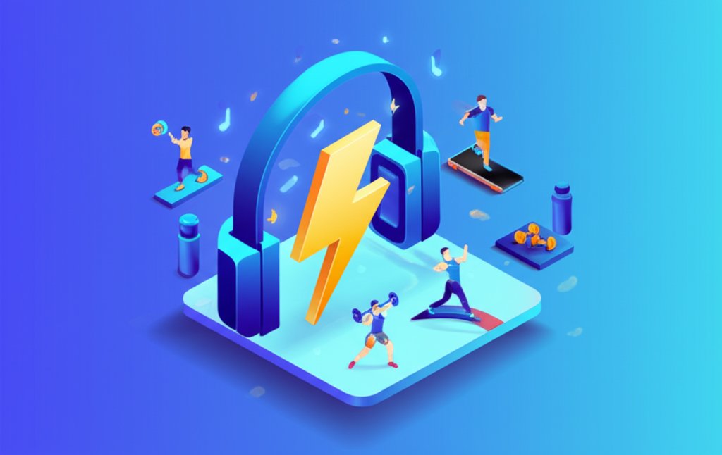 Workout music playlist for fitness motivation, featuring energizing beats.