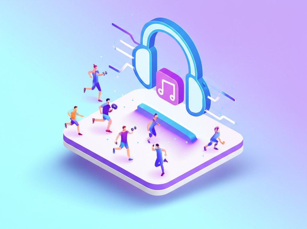 Upbeat workout music fuels tough sweat sessions.